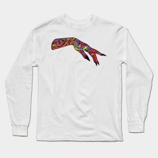 Female hand acid colors Long Sleeve T-Shirt